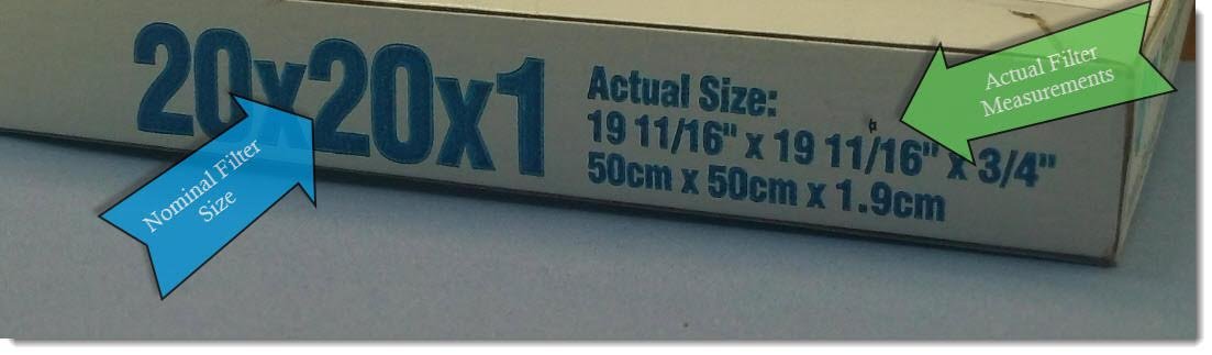 Filter Size how to tell